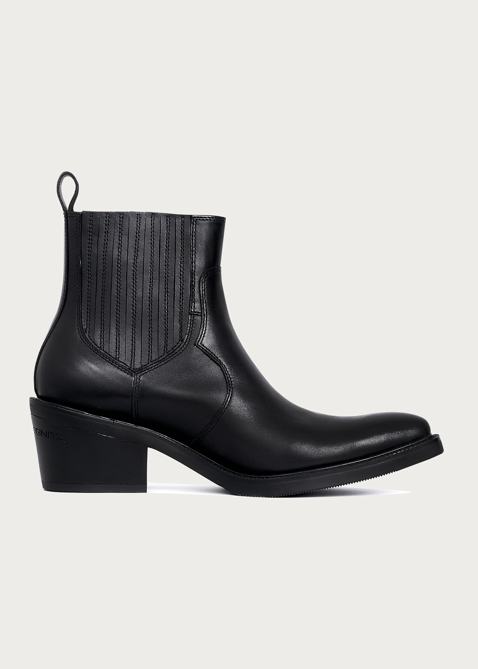 Chelsea boots Pointed-toe Calfskin Obsidian black - Image 4